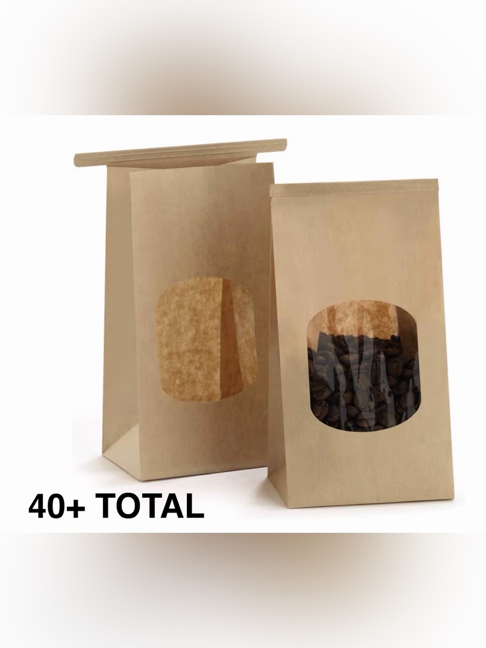 Kraft Paper Bags / Window Treat Bags / 40+ Pack Brown